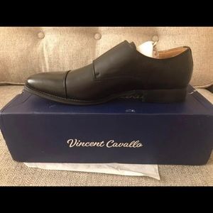 Vincent Cavallo faux leather Dress Shoes with Belt included